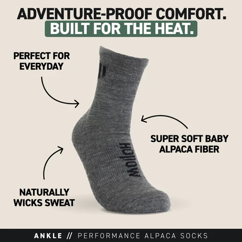 New hollow alpaca ankle socks - hollow,