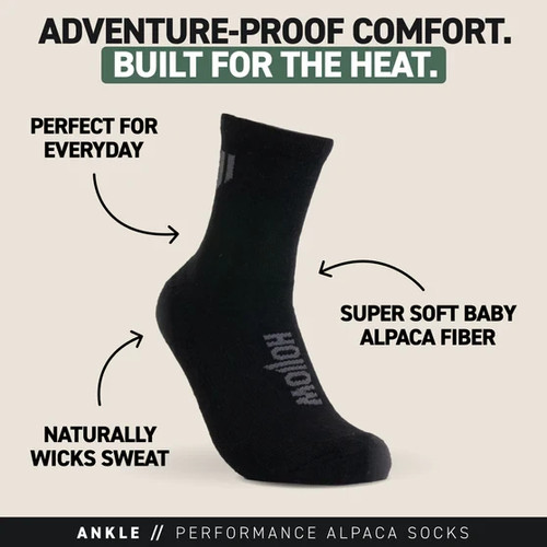 New hollow alpaca ankle - alpaca, socks