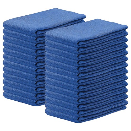 New blue huck towels for - new,