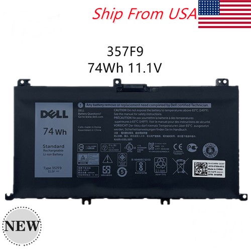 Oem 74wh 357f9 battery for - 74wh,